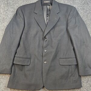 Gianfranco Ruffini Mens Cashmere Blend Blazer Jacket 42R‎ Black Italy Classic